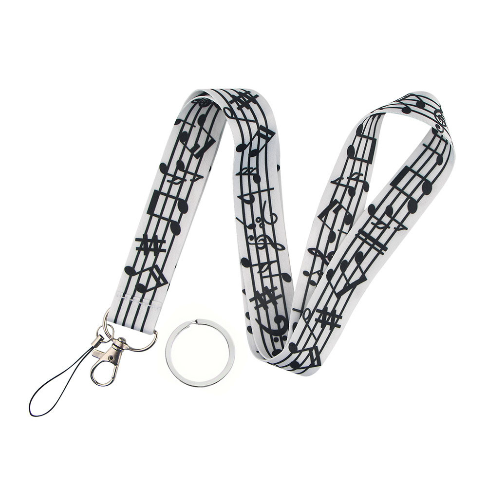 Blank Sheet Music Notebook - Musiknoten Lanyards für Schlüssel, Umhängeband, Ausweishalter,