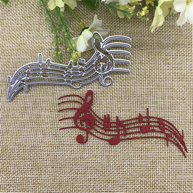 Blank Sheet Music Notebook - 1/2 Stück Musiknoten Metall-Stanzformen Schablone Scrapbooking