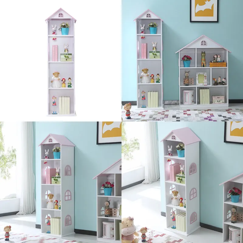 Books - Kreatives Schloss-Bodenregal für Kinderbücher, Aufbewahrungsregal für