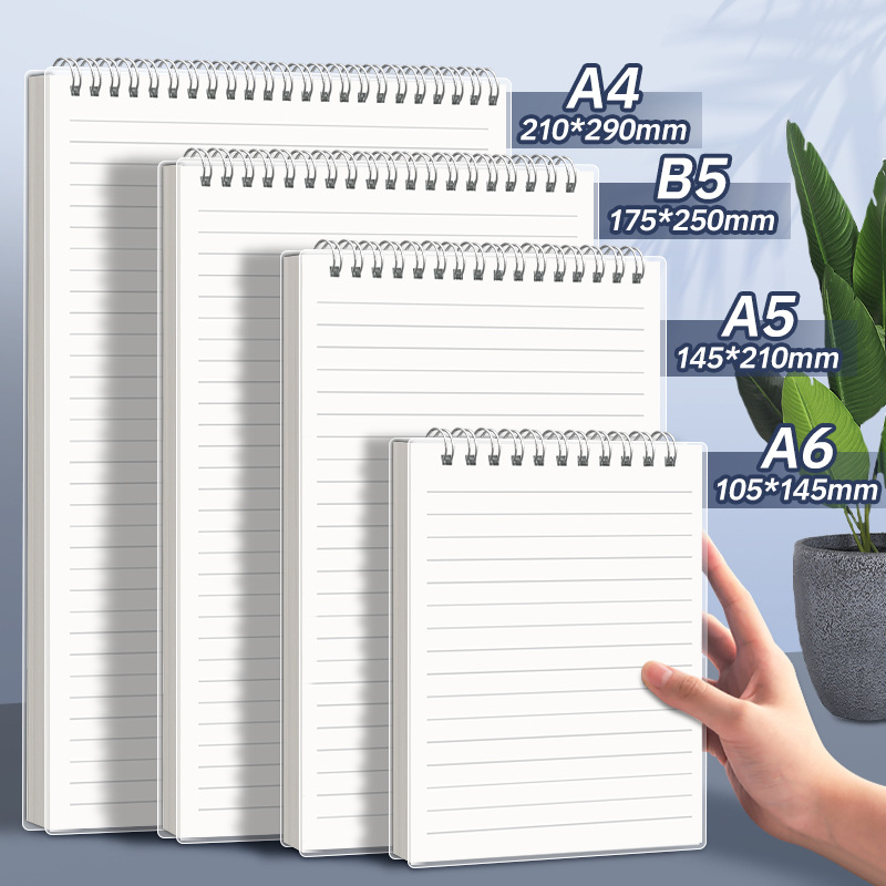 A5 Spiral Dotted Grid Notebook - A4 A5 B5 Spiralbuch-Spulen-Notizbuch, To-Do, liniert,