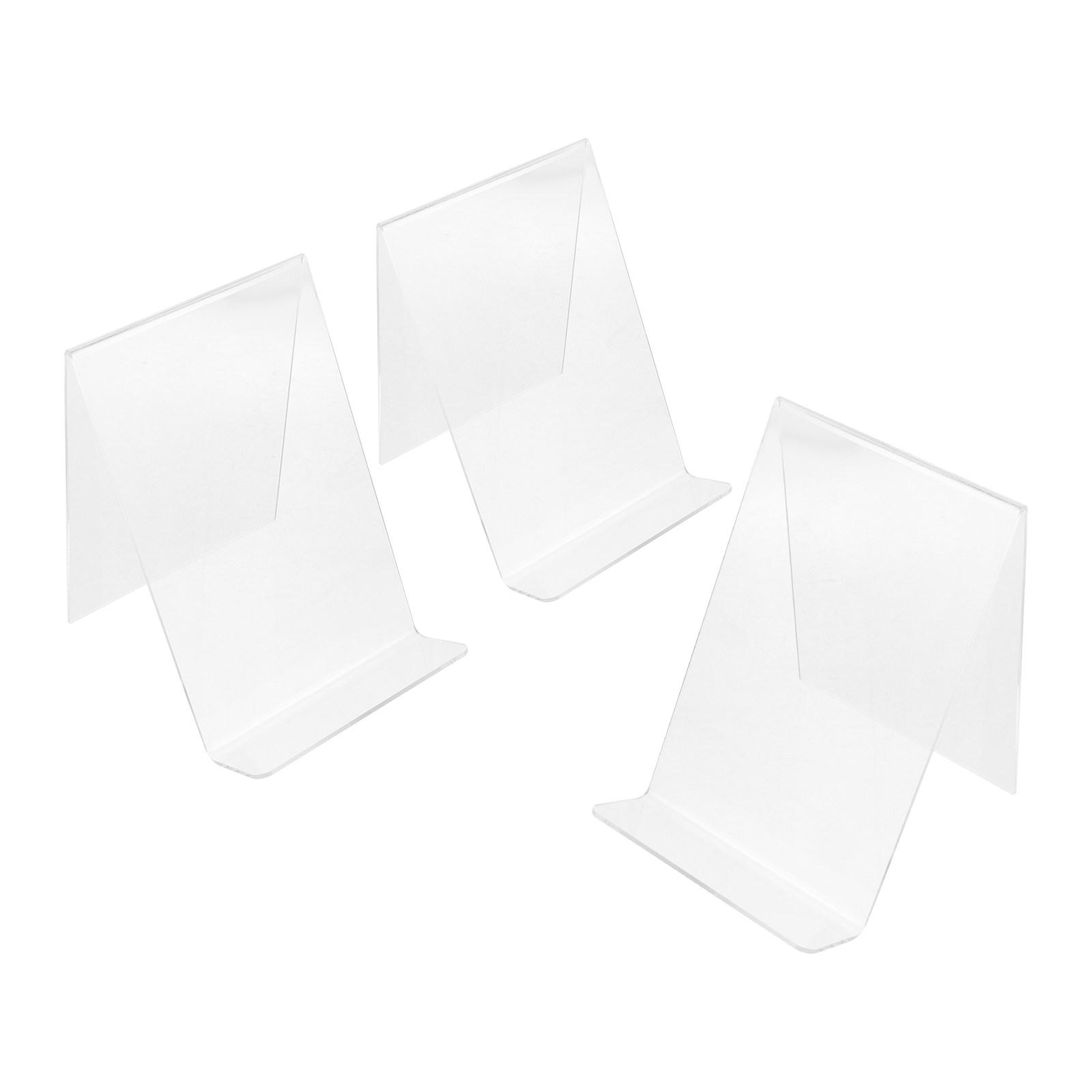 Clear Acrylic Book Stand Holder - 3-teiliger transparenter Acryl-Buchständer, Halter, Ausstellungsständer für