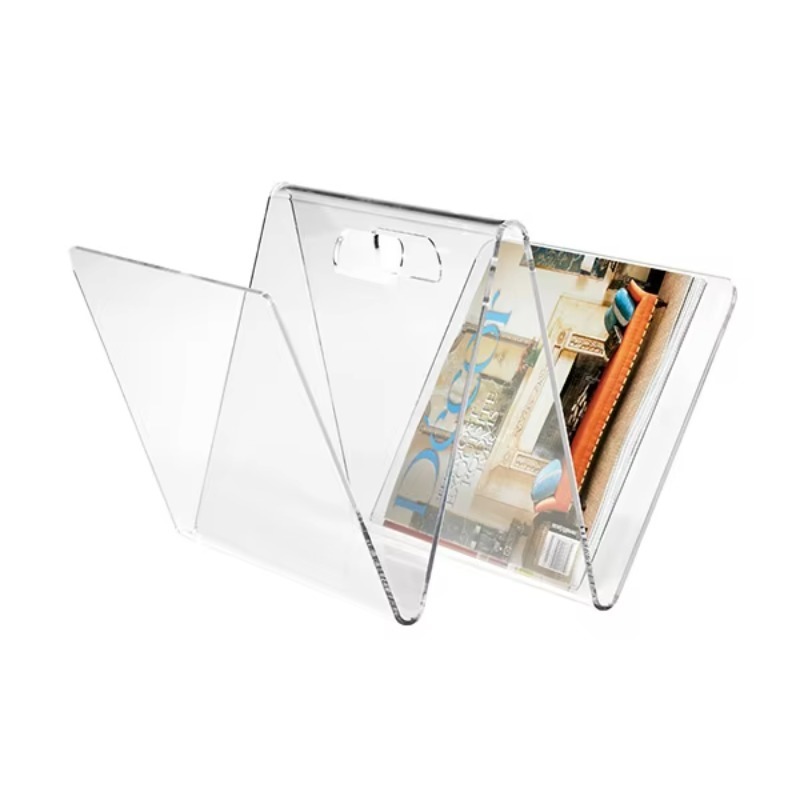 Clear Acrylic Book Stand Holder - Schlichtes Design Exquisiter Buchständer Transparenter Zeitschriftenhalter