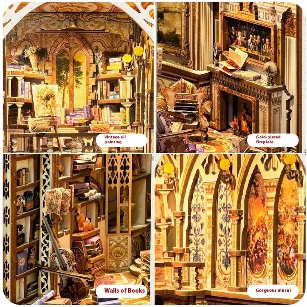 DIY Holz Buch Nook Regal Einsa – Diy Wooden Book Nook Kit Shelf Insert Bewertung und Preis