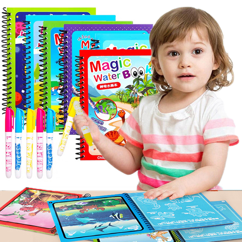 Montessori Spielzeug Wiederver – Reusable Water Magic Coloring Book Bewertung und Preis