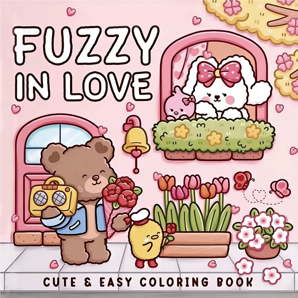 FUZZY IN LOVE Malbuch mit kräf – Adult Coloring Book Stress Relief Bewertung und Preis