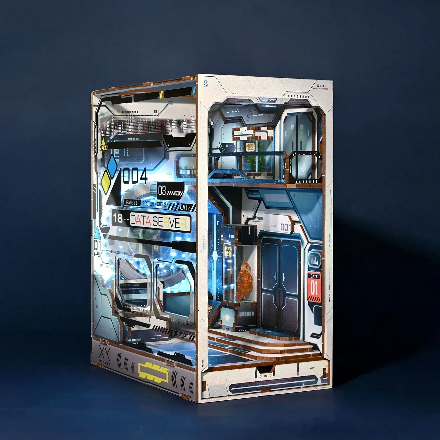 Bücherregal-Deko im Sci-Fi-Sti – Diy Wooden Book Nook Kit Shelf Insert Bewertung und Preis