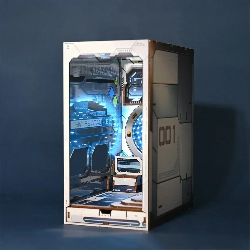 Bücherregal-Deko im Sci-Fi-Sti – Diy Wooden Book Nook Kit Shelf Insert Bewertung und Preis