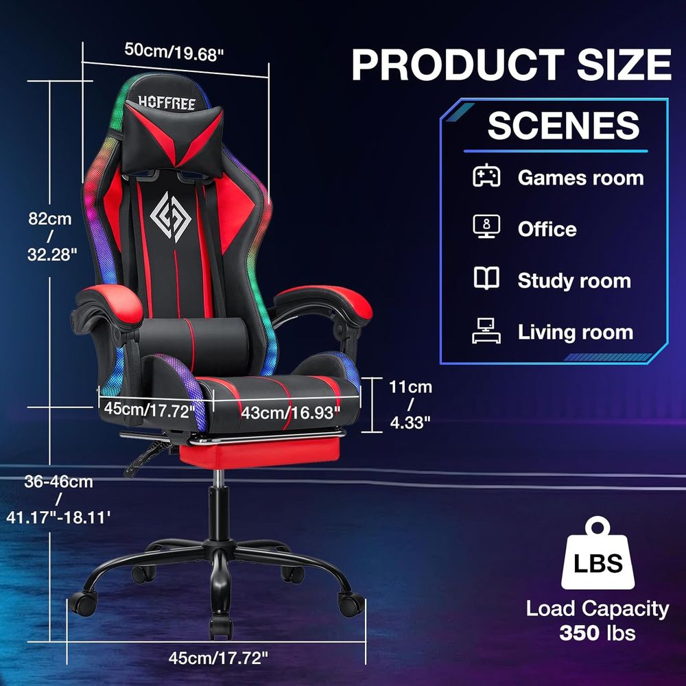 RGB-Gaming-Stuhl mit Bluetooth – Music Bewertung und Preis