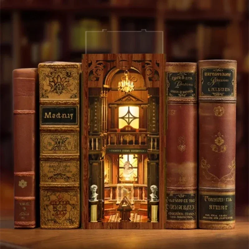Philosophisches Bibliotheks-Bü – Diy Wooden Book Nook Kit Shelf Insert Bewertung und Preis