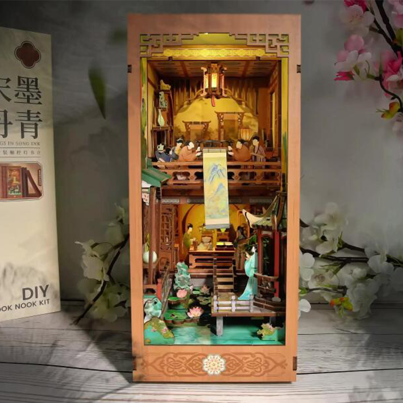 DIY Holzbuch Nook Regal Einsat – Diy Wooden Book Nook Kit Shelf Insert Bewertung und Preis