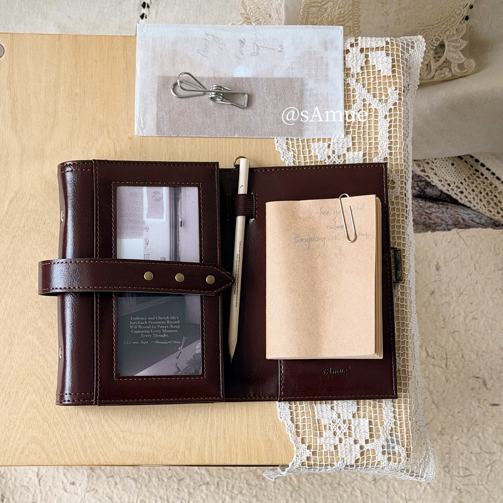 Vintage A6 3-fach Faltbares Le – Vintage Leather Journal Notebook Bewertung und Preis