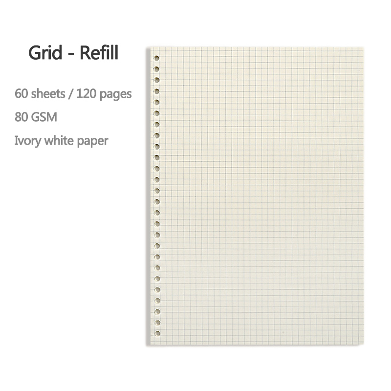 A5 B5 20 Löcher Loseblatt-Noti – A5 Spiral Dotted Grid Notebook Bewertung und Preis